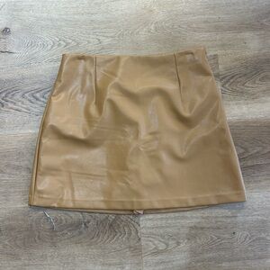 Abercrombie & Fitch Camel Mini Skirt